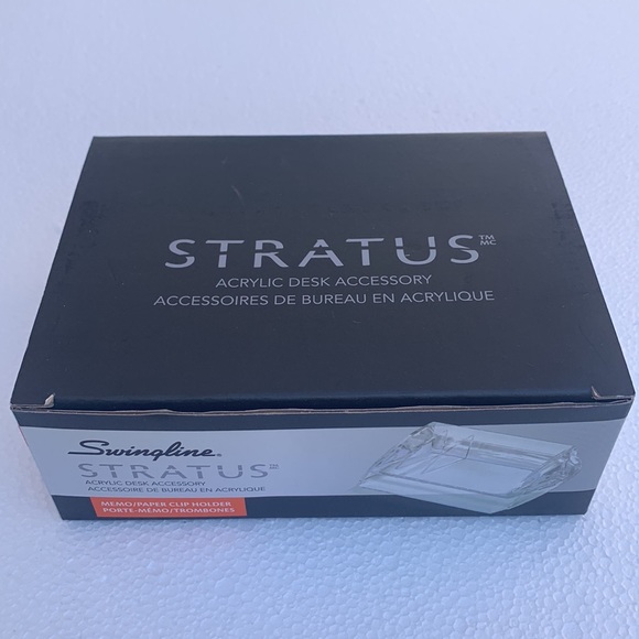 Swingline Stratus Acrylic Memo & Clip Holder Clear - Picture 6 of 10